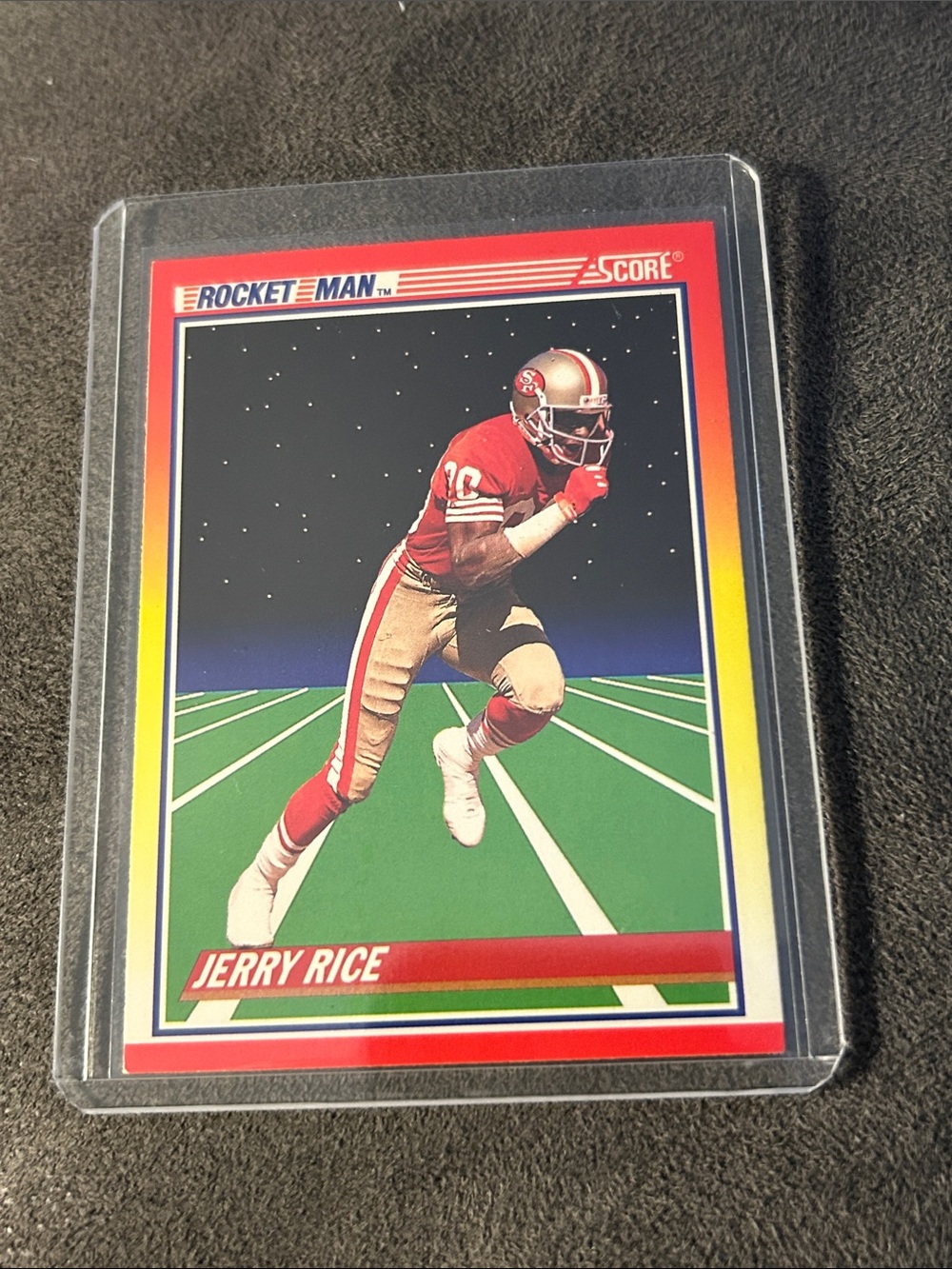 Score Jerry Rice Rocket Man Football Card - San Francisco 49ers
